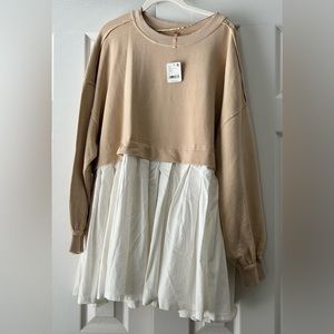 NWT Free People Eleanor Sweatshirt Dress
